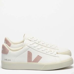 Veja Campo Cream and Pink Sneakers